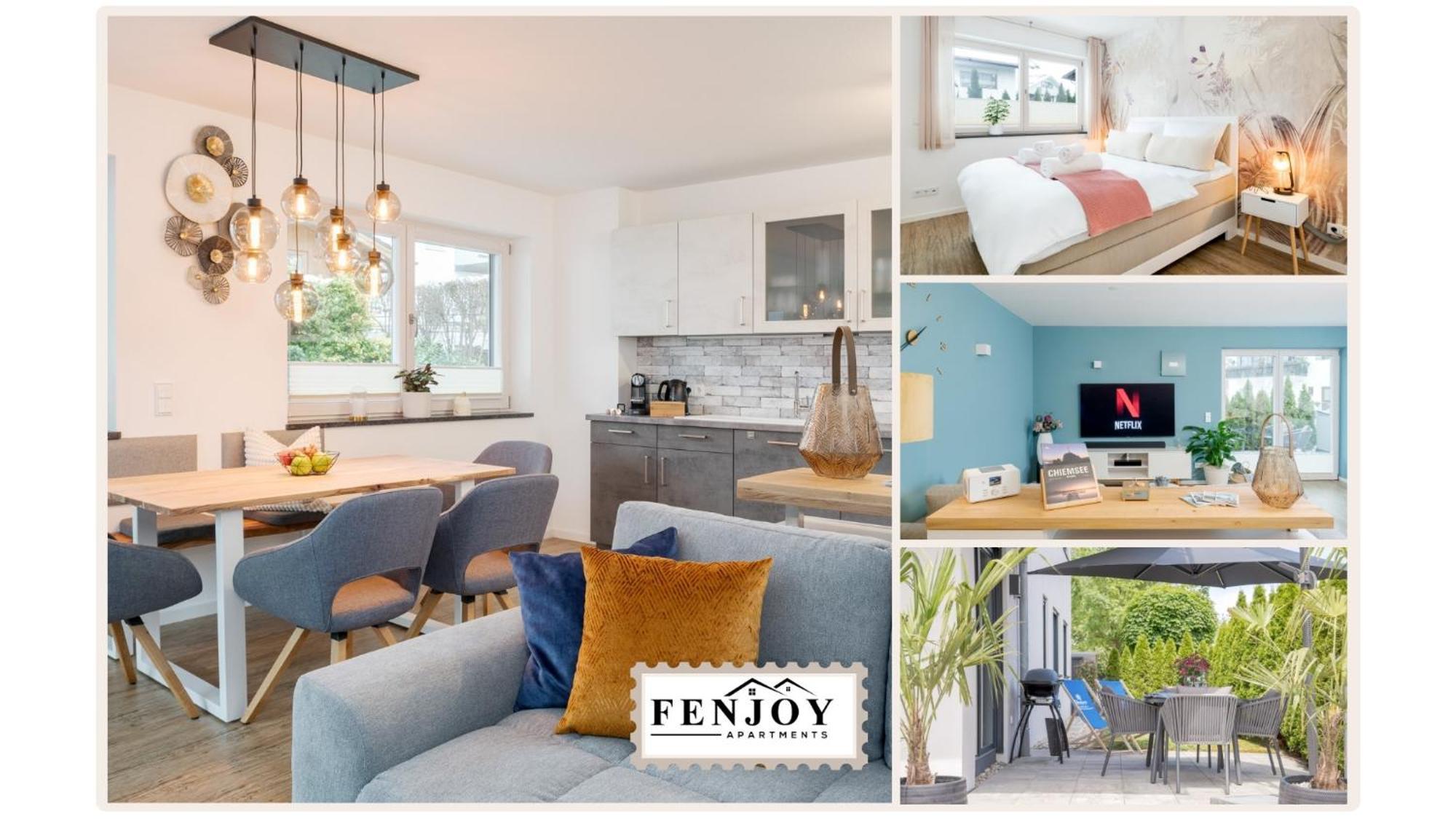 Fenjoy: Ferienapartment Mit Garten / Zentral / Bbq Bernau am Chiemsee Exterior photo